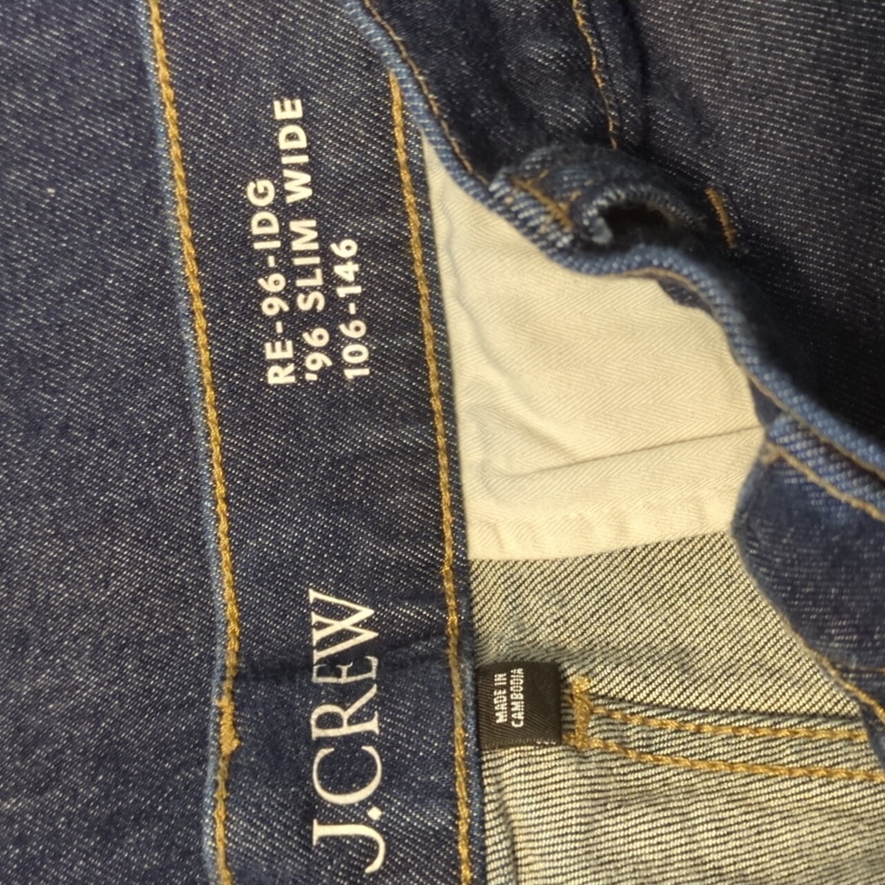 J. Crew Dark '96 Slim Wide Leg Jean- Current Style - Picture 4 of 7